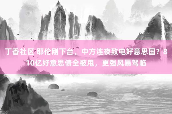 丁香社区 耶伦刚下台，中方连夜致电好意思国？810亿好意思债全被甩，更强风暴驾临