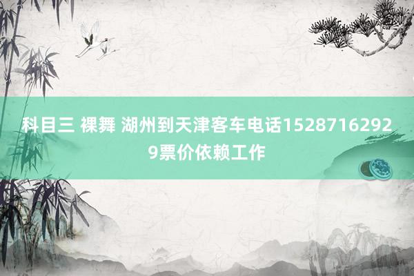 科目三 裸舞 湖州到天津客车电话15287162929票价依赖工作